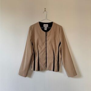 Vintage micro suede zip up